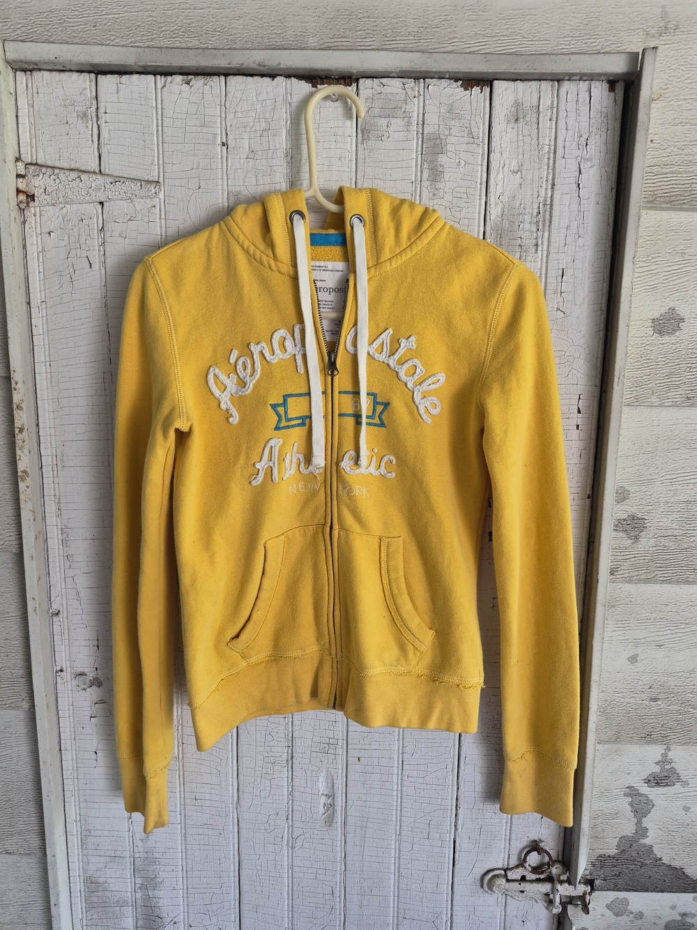 Aeropostale Yellow Zip-Up Hoodie